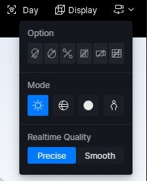 Bảng chọn chất lượng preview giữa Precise và Smooth